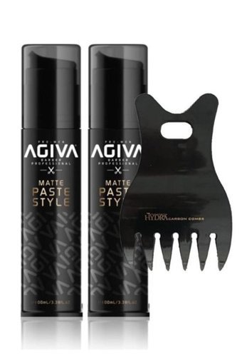 Agiva Matte Paste Style Mat Köpük Orta 2x100 ml Wax