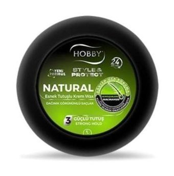 Hobby Styles & Protect Natural Krem Kömür Tozlu 220 ml Wax