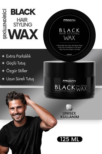 Prodan Black Parlak Krem Sert Killi Vegan 125 ml Wax