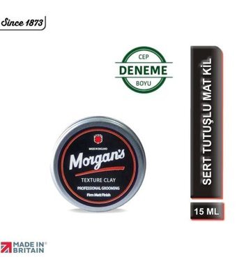 Morgan’s Texture Clay Firm Matt Finish Mat Krem Sert Killi Organik 15 ml Pomad