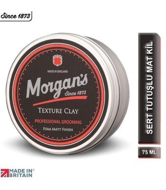 Morgan’s Texture Clay Firm Matt Finish Mat Krem Sert Killi Organik 75 ml Pomad