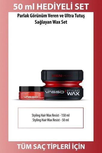 Vasso Resist Parlak Krem Sert 150+50 ml Wax