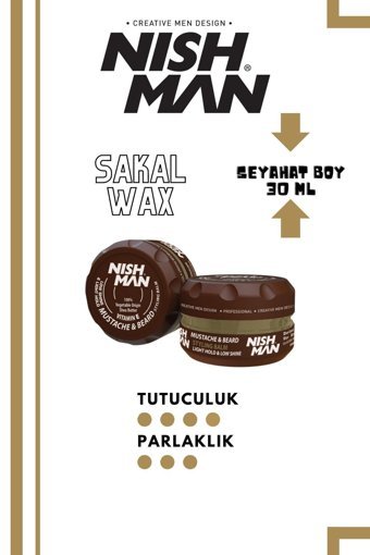 Nishman Parlak Krem Orta Vegan 30 ml Wax