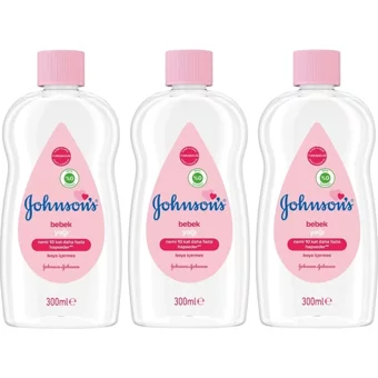 Johnson's Nemlendirici Hipoalerjenik Bebek Masaj Yağı 3x300 ml