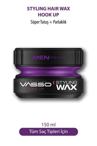 Vasso Hook Up Parlak Krem Sert 150 ml Wax