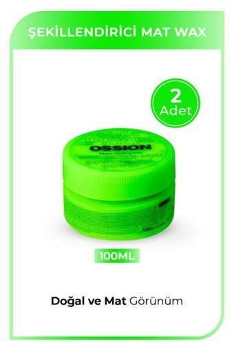 Morfose Ossion Mat Krem Sert 2x100 ml Wax