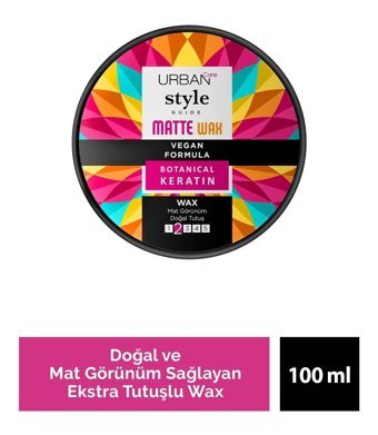 Urban Care Guide 2 Doğal-Mat Krem Orta Vegan Argan Yağlı 100 ml Wax