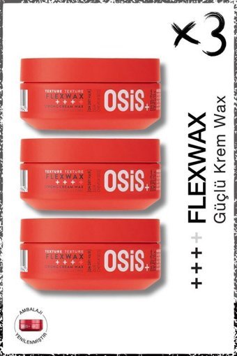 Schwarzkopf Osis+ Flex Krem Sert Vegan 3x85 ml Wax