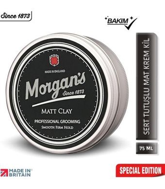 Morgan’s Matt Clay Mat Krem Sert Killi Organik 75 ml Pomad