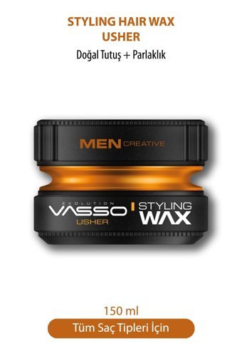 Vasso Usher Parlak Krem Sert 150 ml Wax