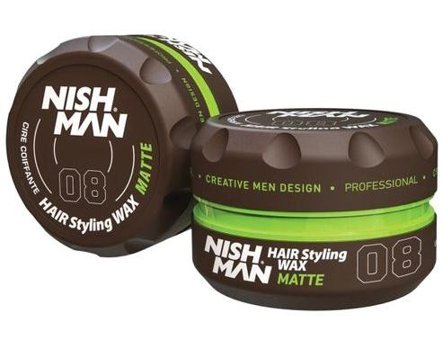 Nishman No:08 Doğal-Mat Krem Orta Killi Vegan 150 ml Wax