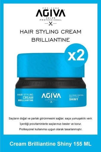 Agiva Shiny Parlak Krem Hafif Organik Vegan 2x155 ml Wax