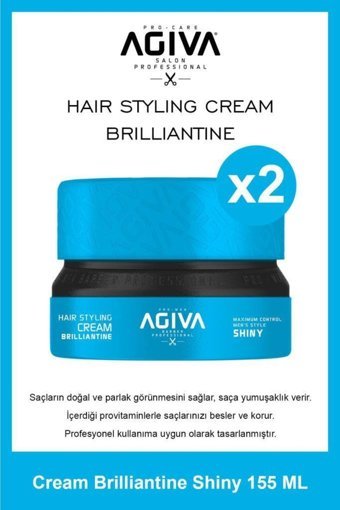 Agiva Shiny Parlak Krem Hafif Organik Vegan 2x155 ml Wax