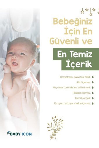 Baby Icon Organik Hindistan Cevizli Lavantalı Vegan Bebek Masaj Yağı 100 ml
