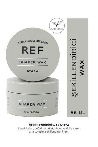 Ref Stockholm No:424 Parlak Krem Orta Vegan 85 ml Wax