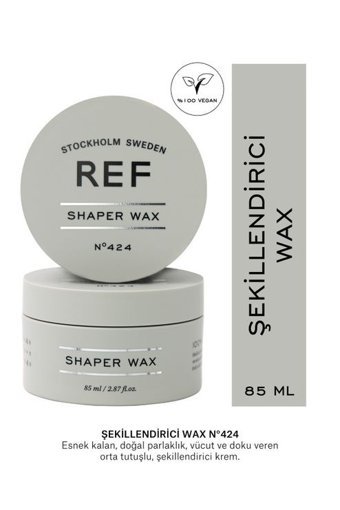 Ref Stockholm No:424 Parlak Krem Orta Vegan 85 ml Wax