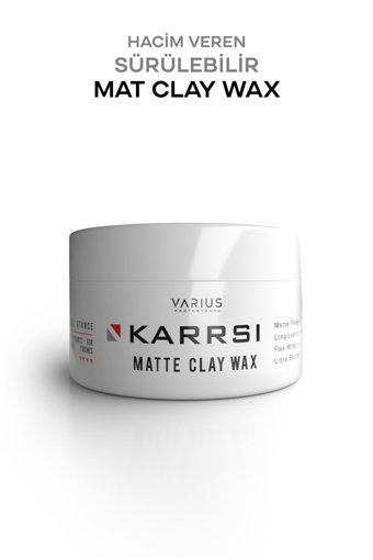 Varius Profesyonel Karrsi Doğal-Mat Krem Sert Killi Vegan 100 ml Wax