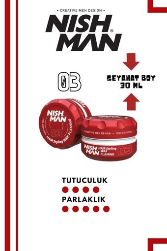 Nishman No:03 Parlak Krem Sert 30 ml Wax