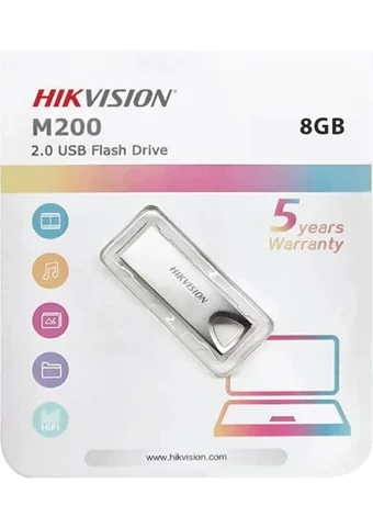 Hikvision HS-M200 USB 2.0 Type A 8 GB Flash Bellek Gri