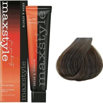 Maxstyle Argan & Keratin 6.11 Küllü Kumral Amonyaksız Krem Saç Boyası 60 ml