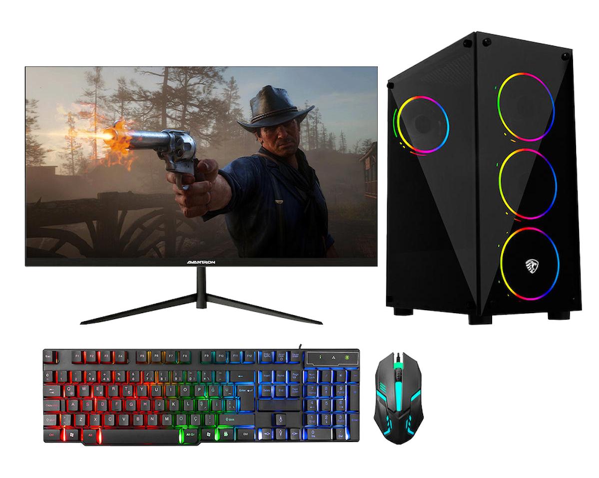 Avantron E-SPORT 5 Harici Radeon RX 550 Intel Core i5 10400F 8 GB Ram DDR4 256 GB SSD Tower Windows 10 Pro Masaüstü Bilgisayar