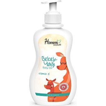 Homm Homm Cosmetic Zeytinyağlı Papatyalı Bebek Masaj Yağı 180 ml
