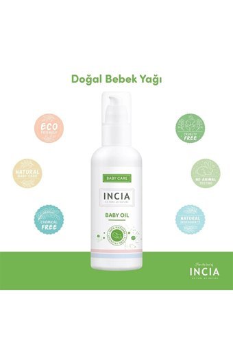 Incia E Vitaminli Deve Dikenli Tatlı Bademli Vegan Bebek Masaj Yağı 2x110 ml