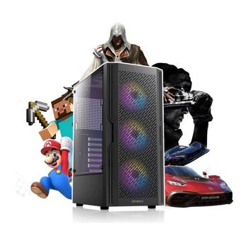 Antec DG4060İ Harici GeForce RTX 4060 Intel Core i3 12100F 16 GB Ram 512 GB SSD Tower FreeDos Masaüstü Bilgisayar