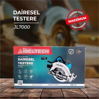 ibeltech JL7010 Profesyonel SC-JL7010 1200 W 7200 devir/dk 185 mm Açılı Kesim Kablolu Elektrikli Daire Testere