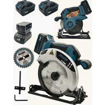 Dragro Alman 128 Vf 92 V 6000 devir/dk 185 mm Kablosuz Akülü Şarjlı Daire Testere