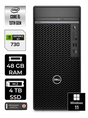 Dell OptiPlex 7010MT N010O7010MTU Harici GeForce GT 730 4 GB Intel Core i5 13500 48 GB Ram 4 TB SSD Tower Windows 11 Pro Masaüstü Bilgisayar + PER4 BELLEK