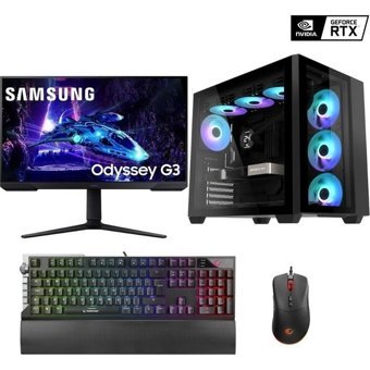 Creature CRTG3 Harici GeForce RTX 4060 AMD Ryzen 7 7700 32 GB Ram DDR5 1 TB SSD Tower FreeDos 24 inç Monitörlü Masaüstü Bilgisayar