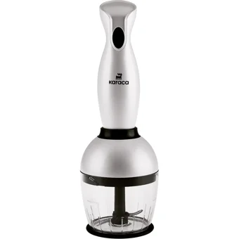 Karaca Pro- 500 ml Plastik Hazneli 4 Bıçaklı 3'lü Blender Seti Beyaz