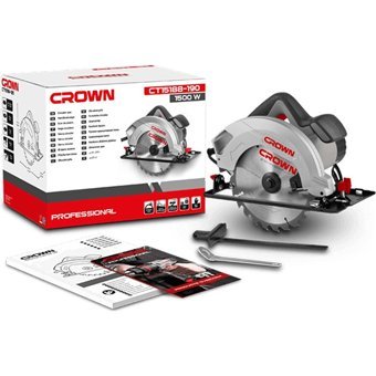 Crown CT15188-190 1500 W 5500 devir/dk 190 mm Açılı Kesim Kablolu Elektrikli Daire Testere