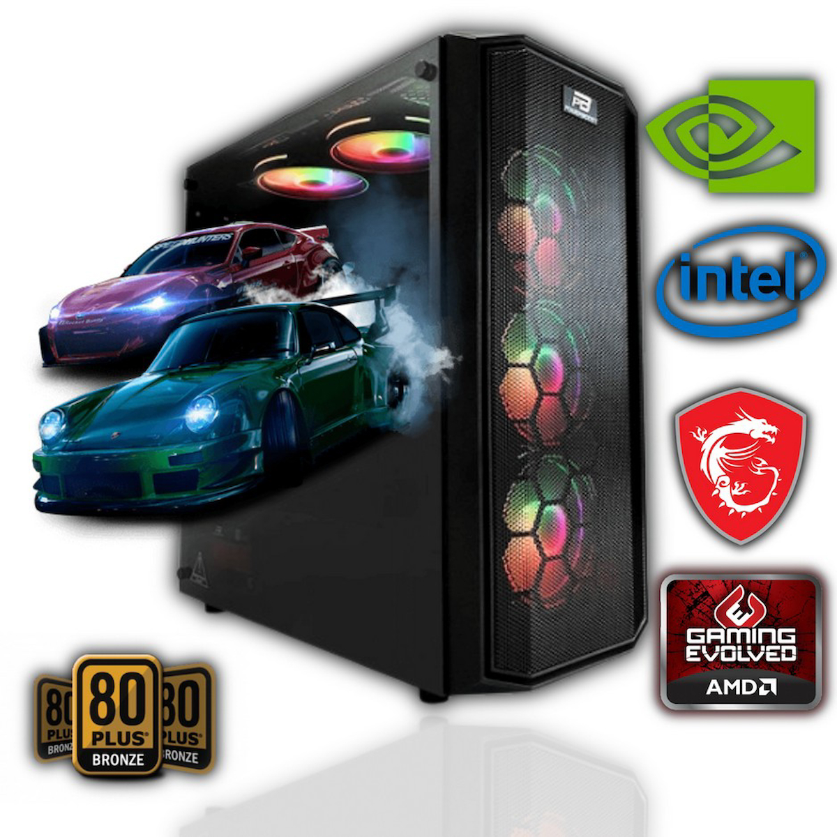 Avantron GMX7268 Harici GeForce RTX 3050 Intel Core i7 12700K 16 GB Ram DDR4 512 GB SSD Tower FreeDos Masaüstü Bilgisayar