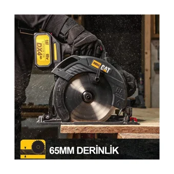Cat Dx53b Profesyonel 18 V 5500 devir/dk 185 mm Kablosuz Şarjlı Daire Testere