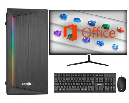 Biggamex SPEED Harici GeForce GT 610 Intel Core i5 10400F 32 GB Ram 256 GB SSD Tower FreeDos 23.8 inç Monitörlü Masaüstü Bilgisayar