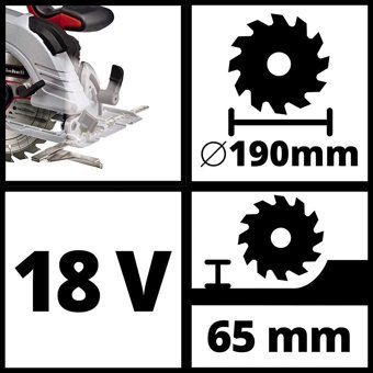 Einhell Te-Cs 18/190 18 V 3800 devir/dk 190 mm Açılı Kesim Kablosuz Akülü Şarjlı Daire Testere