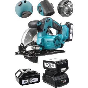 Bulldozer 1050 W 185 mm Kablosuz Akülü Şarjlı Daire Testere