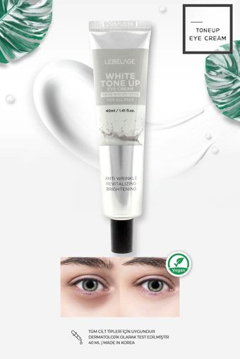 Lebelage Wihite Tone Up Tüm Ciltler için Göz Altı Krem Tüp 40 ml