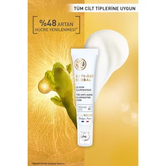 Yves Rocher Global Tüm Ciltler için Göz Çevresi Krem Tüp 15 ml