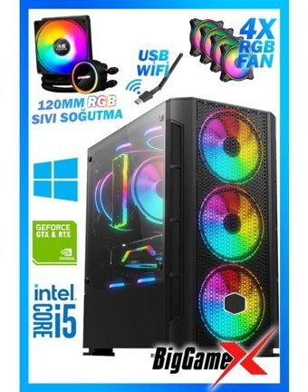 Biggamex HERO X41 Harici GeForce GTX 1660 Ti Intel Core i5 10400F 16 GB Ram 512 GB SSD Tower FreeDos Masaüstü Bilgisayar