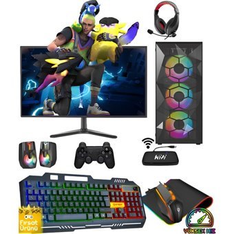 Cachex CRV88 Harici GeForce GTX 1050 Ti AMD Ryzen 5 3600 32 GB Ram 1 TB SSD Tower FreeDos 24 inç Monitörlü Masaüstü Bilgisayar