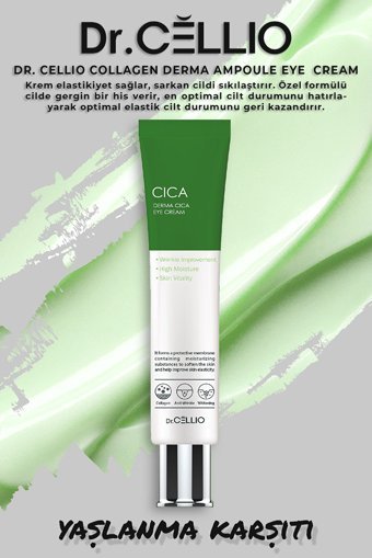 Dr. Cellio Cica Derma Ampoule Tüm Ciltler için Göz Çevresi Krem Tüp 35 ml