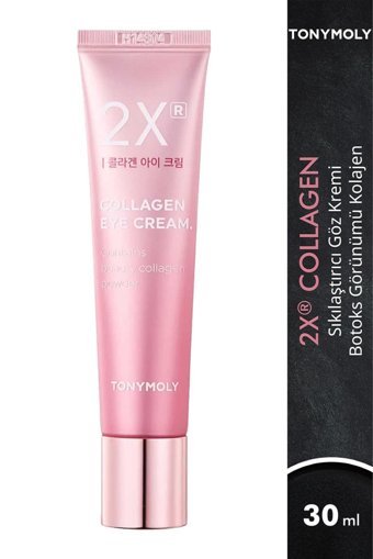 Tonymoly 2X Collagen Arttırıcı Tüm Ciltler için Evet Göz Altı Krem Tüp 2x30 ml