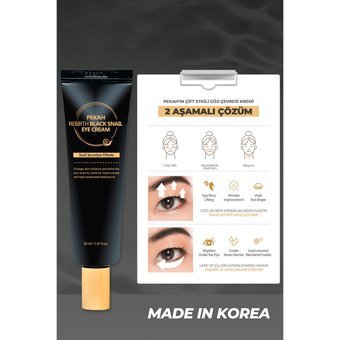 Pekah Salyangoz Özlü Tüm Ciltler için Göz Altı Krem Tüp 30 ml