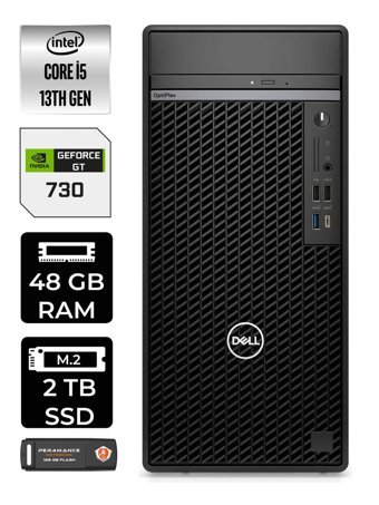 Dell OptiPlex 7010MT N010O7010MTU Harici GeForce GT 730 4 GB Intel Core i5 13500 48 GB Ram 2 TB SSD Tower FreeDos Masaüstü Bilgisayar + PER4 BELLEK
