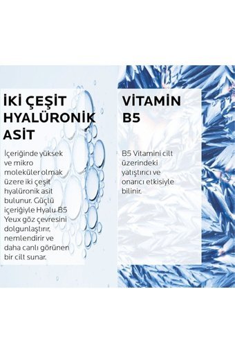 La Roche Posay Sensitive Wrinkle Hyalu B5 Yeux Plumper Hassas Ciltler için Göz Çevresi Krem Tüp 15 ml