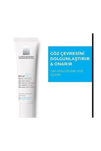 La Roche Posay Sensitive Wrinkle Hyalu B5 Yeux Plumper Hassas Ciltler için Göz Çevresi Krem Tüp 15 ml