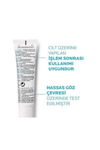 La Roche Posay Sensitive Wrinkle Hyalu B5 Yeux Plumper Hassas Ciltler için Göz Çevresi Krem Tüp 15 ml